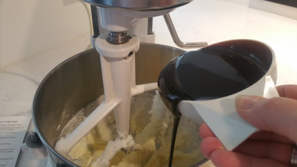 Molasses and Baking Gingerbread Man Cookies