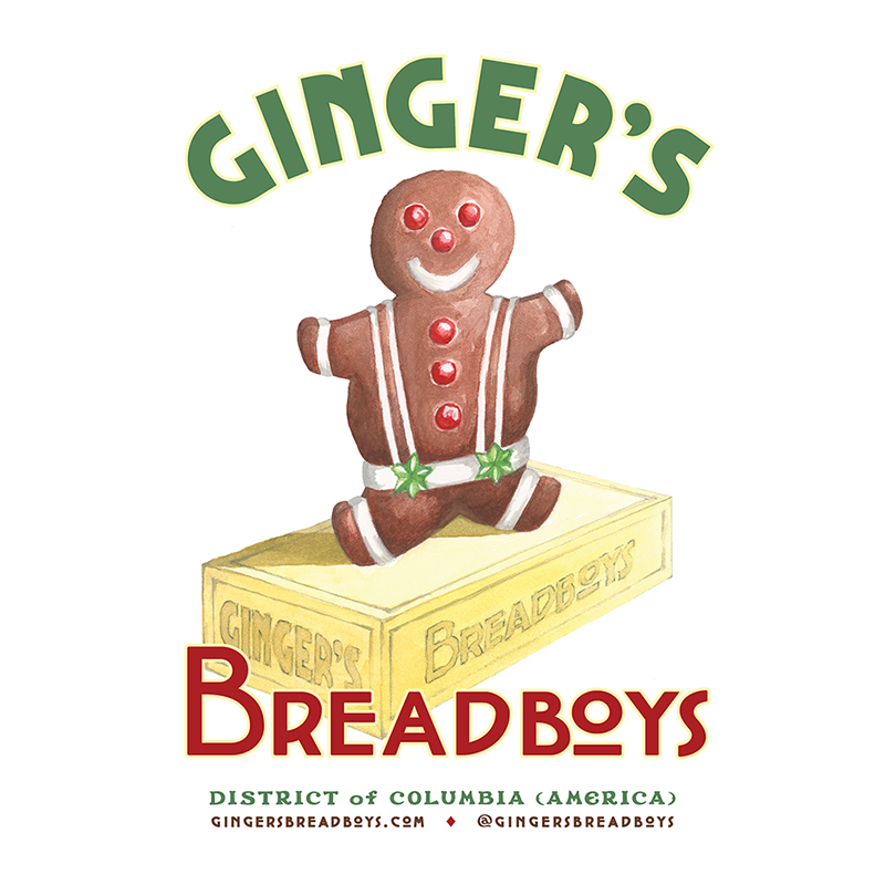 Ginger's Breadboys Branding