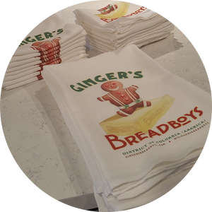 Flour Sack Kitchen Tea Towel | Ginger's Breadboys