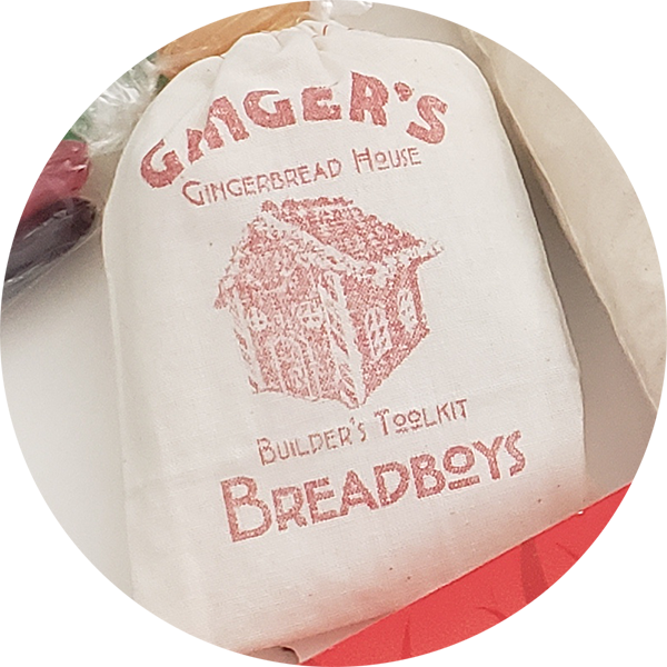 Gingerbread House "Builder's Toolkit" Decorating Bag